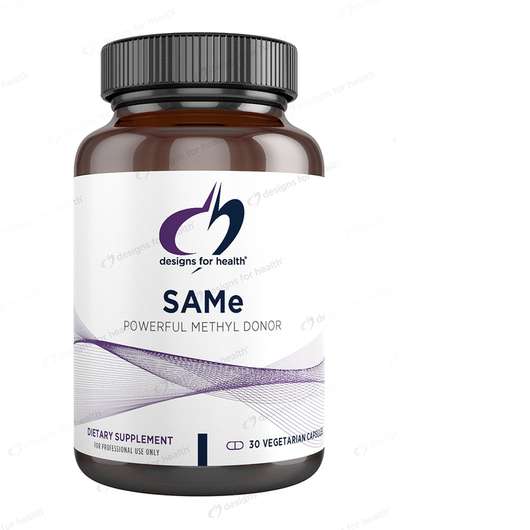 Основне фото товара Designs for Health, SAMe, S-Аденозил-L-метионін, 30 капсул
