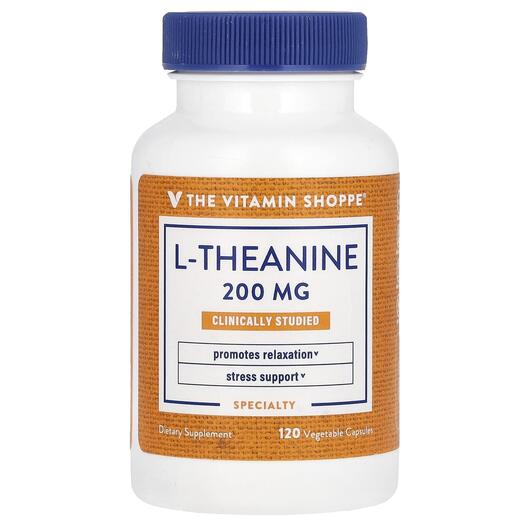 Основное фото товара TheVitaminShoppe, L-Теанин, L-Theanine 200 mg, 120 капсул