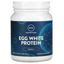 MRM Nutrition, Яичный Протеин, Natural Egg White Protein Vanil...