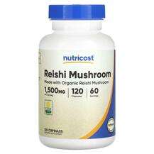 Nutricost, Reishi Mushroom 750 mg, 120 Capsules