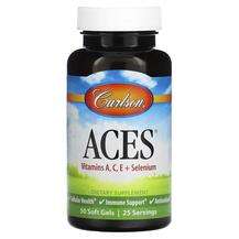 Carlson, ACES Vitamins A C E + Selenium, Вітаміни, 50 капсул