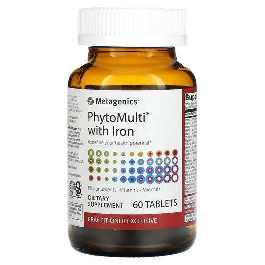 Основне фото товара Metagenics, PhytoMulti with Iron, Мультивітаміни, 60 таблеток