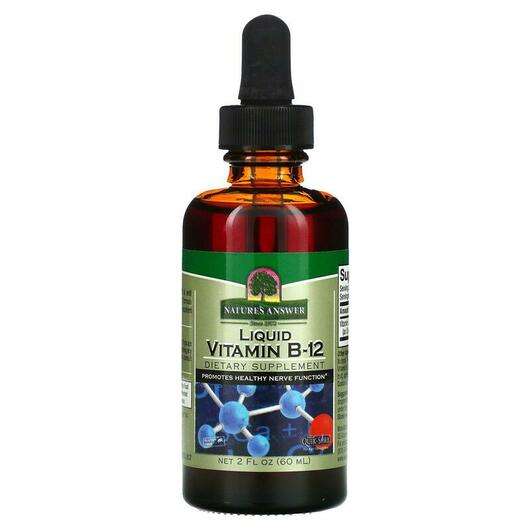 Основне фото товара Nature's Answer, Liquid Vitamin B-12 with Natural Flavors, Рід...