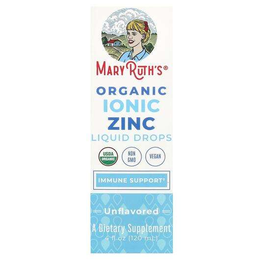 Основное фото товара MaryRuth's, Цинк Жидкий, Organic Ionic Zinc Liquid Drops Unfla...