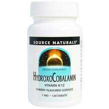 Source Naturals, Витамин B12, HydroxoCobalamin B12 Lozenges, 1...
