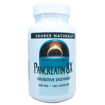 Source Naturals, Pancreatin 8X 500 mg 100, Панкреатин 8X 500 м...