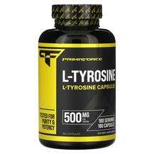 Primaforce, L-Tyrosine 500 mg, L-Тирозин, 180 капсул