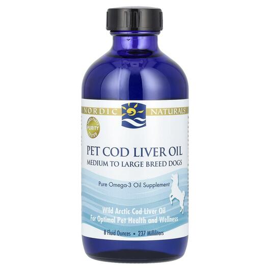 Основне фото товара Pet Cod Liver Oil Основне фото товара Nordic Naturals, Pet Cod Liver Oil, Олія печінки тріски, 237 мл