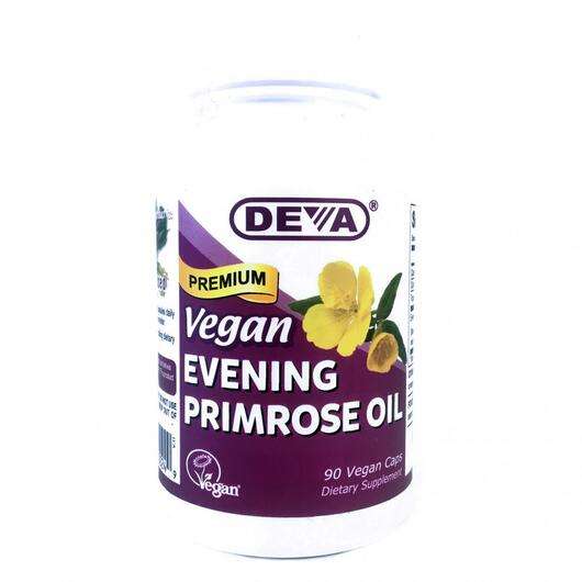 Основне фото товара Deva, Vegan Evening Primrose Oil, Олія примули вечірньої, 90 к...