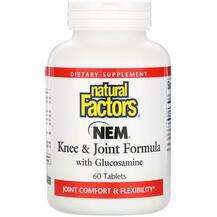 Natural Factors, Глюкозамин Хондроитин, NEM Knee & Joint F...