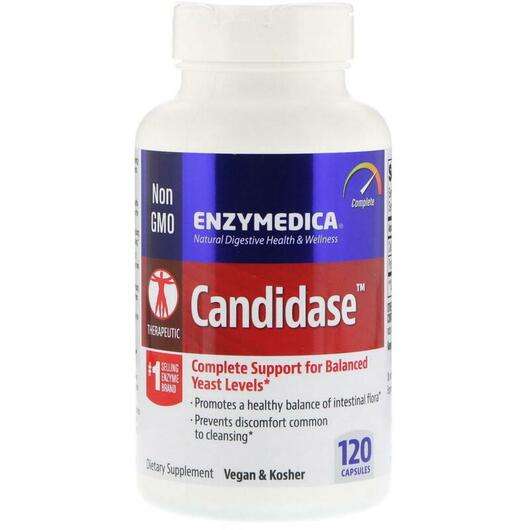 Основне фото товара Enzymedica, Candidase, Кандідаза, 120 капсул