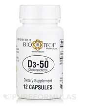 Bio-Tech Pharmacal, Витамин D3, D3-50 50000 IU Cholecalciferol...