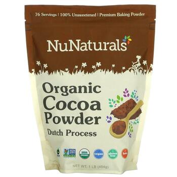 Купить NuNaturals Organic Cocoa Powder 454 g