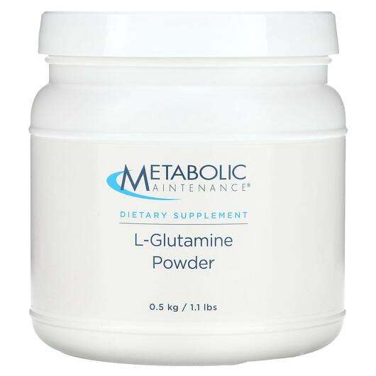 Основное фото товара Metabolic Maintenance, L-Глютамин, L-Glutamine Powder, 0.5 kg