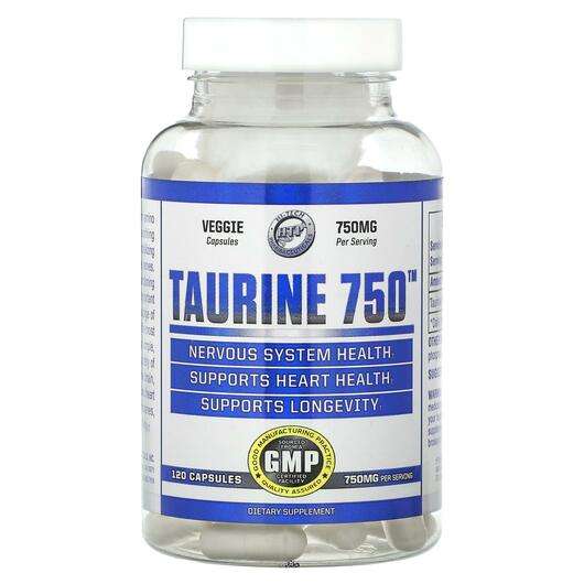 Основное фото товара Hi Tech Pharmaceuticals, L-Таурин, Taurine 750 750 mg, 120 капсул
