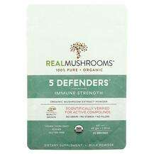Real Mushrooms, Грибы, Organic 5 Defenders Immune Strength, 45 г