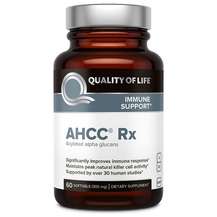 Quality of Life, AHCC 300 мг, AHCC RX, 60 капсул