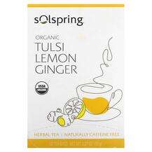Dr Mercola, Solspring Organic Herbal Tea Tulsi Lemon Ginger Ca...