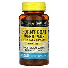 Mason, Horny Goat Weed Plus With Maca, Горянка, 60 капсул