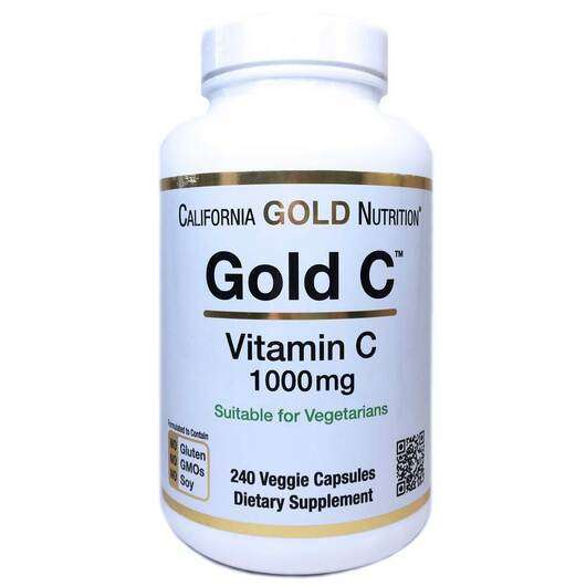Основне фото товара California Gold Nutrition, Gold C Vitamin C 1000 mg, Вітамін C...