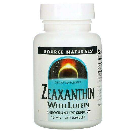 Основное фото товара Source Naturals, Зеаксантин с лютеином 10 мг, Zeaxanthin with ...