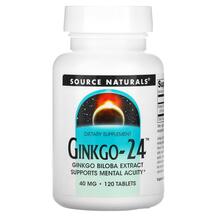 Гінкго-24 40 мг Ginkgo-24 40 mg 120 Source Naturals