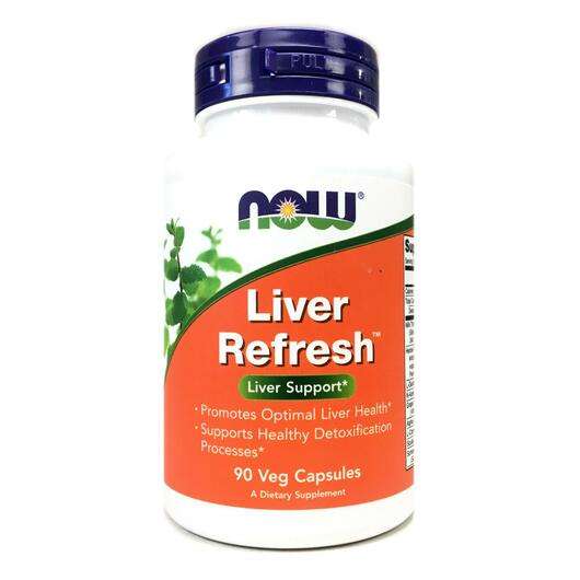 Основне фото товара Now, Liver Refresh Liver Support, Підтримка печінки, 90 капсул