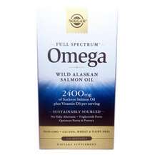 Solgar, Омега-3 из лосося, Full Spectrum Omega Wild Alaskan, 1...