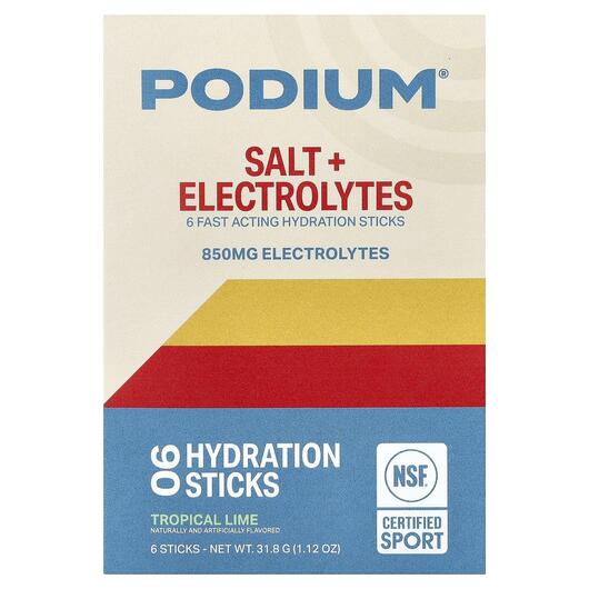 Основне фото товара Salt + Electrolytes Hydration Sticks Tropical Lime Основне фото товара Salt + Electrolytes Hydration Sticks Tropical Lime, Електроліти,