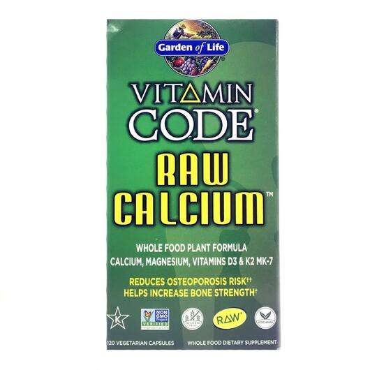Основне фото товара Garden of Life, Vitamin Code RAW Calcium, Кальцій, 120 капсул
