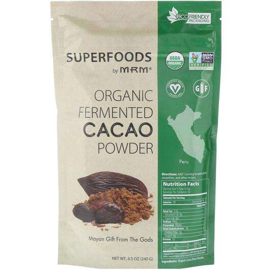Основне фото товара MRM Nutrition, Organic Fermented Cacao, Какао-порошок, 240 г