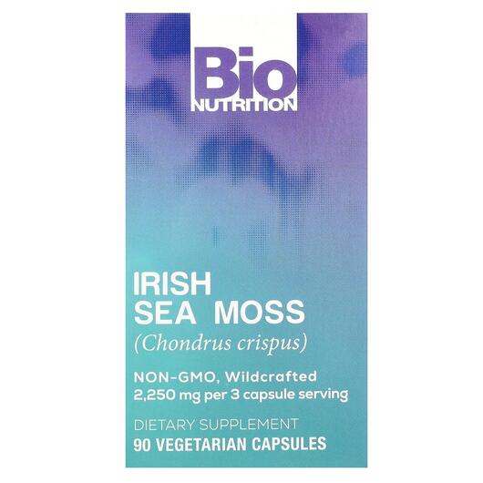 Основное фото товара Bio Nutrition, Ирландский морской мох, Irish Sea Moss, 90 капсул
