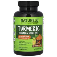 Куркумін Turmeric Curcumin & Ginger Root Naturelo Куркумін Turmeric Curcumin & Ginger Root Naturelo