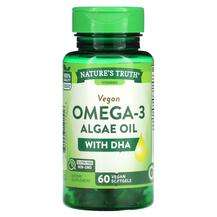 Vegan Omega-3 Algae Oil with DHA, Веганська Омега-3 з водорост...