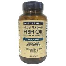 Wiley's Finest, Омега 3, Wild Alaskan Fish Oil, 120 капсул