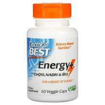 Doctor's Best, Energy+ CoQ10 NADH & B12, 60 Veggie Caps