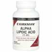 Фото товару Kirkman, Alpha Lipoic Acid, Альфа Ліпоєва кислота 25 мг, 90 ка...