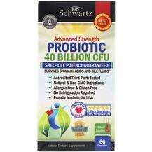 BioSchwartz, Advanced Strength Probiotic 40 Billion CFU, 60 Ca...