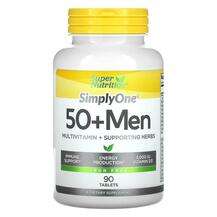Super Nutrition, SimplyOne 50+ Men Triple Power Multivitamins ...
