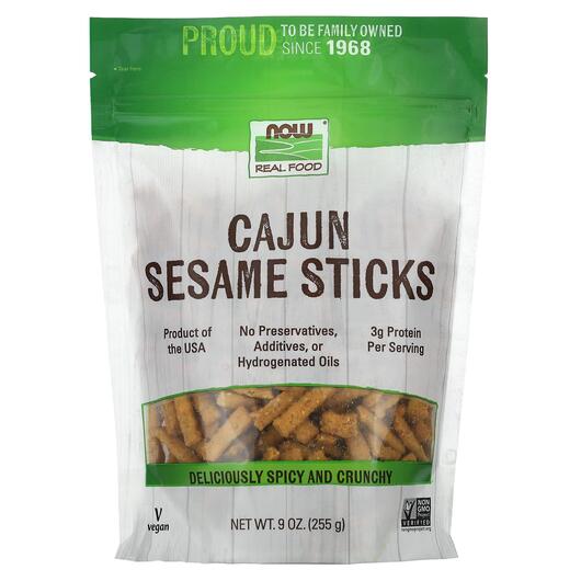 Основне фото товара Real Food Cajun Sesame Sticks Основне фото товара Real Food Cajun Sesame Sticks, САМе Аденозил-метионін, 255 г