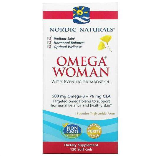 Основне фото товара Omega Woman With Evening Primrose Oil 830 mg, Олія примули веч...
