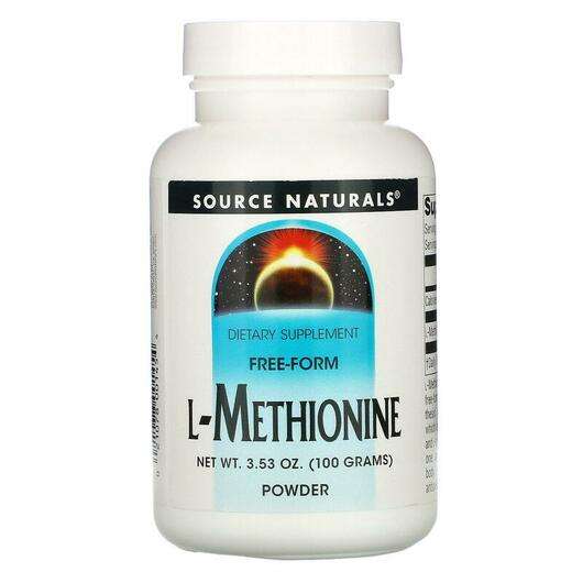 Основне фото товара Source Naturals, L Methionine, L-Метіонін, 100 г