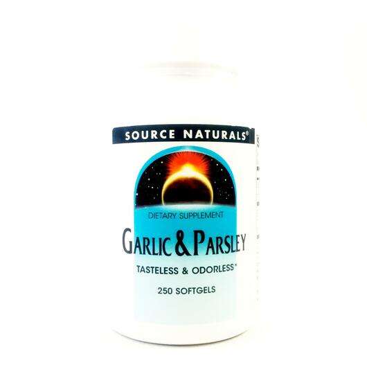 Основне фото товара Source Naturals, Garlic & Parsley 250, Часник і Петрушка, ...