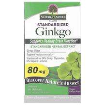 Nature's Answer, Standardized Ginkgo 80 mg, 60 Vegetarian Caps...