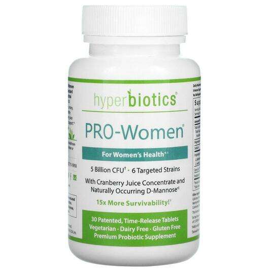 Основное фото товара Hyperbiotics, Пробиотики для женщин и мужчин, PRO-Women 5 Bill...