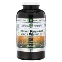 Amazing Nutrition, Calcium Magnesium Zinc + Vitamin D3, Кальці...