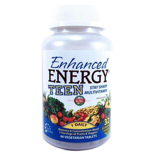 Основне фото товара KAL, Enhanced Energy Teen, Вітаміни для підлітків, 60 таблеток