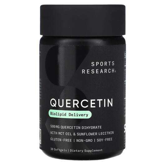 Основное фото товара Sports Research, Кверцетин, Quercetin, 30 капсул