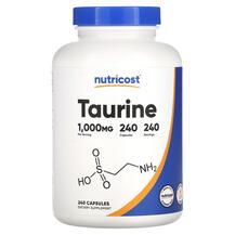 Taurine 1000 mg L-Таурин Nutricost 240 капсул
