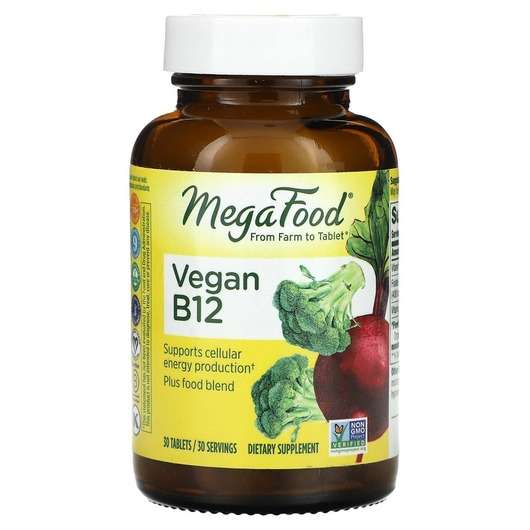 Main photo Mega Food, Vitamin B12 Vegan, 30 Tablets